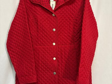 Coat Puffer & Quilted By Chicos In Red, Size: L Cheap