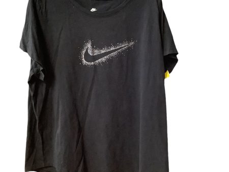 Top Short Sleeve Basic By Nike Apparel In Black, Size: 2x For Cheap