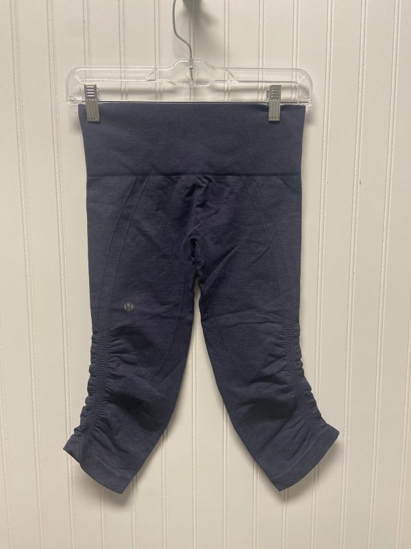 Athletic Capris By Lululemon In Navy, Size: S Online Hot Sale