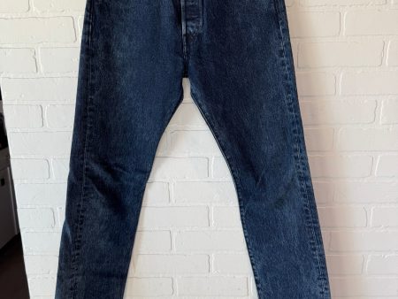 Jeans Straight By Levis In Blue Denim, Size: 6 Cheap