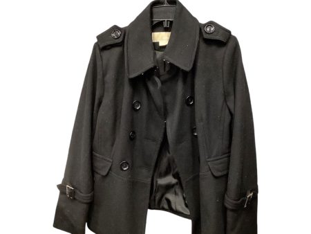 Coat Wool By Michael By Michael Kors In Black, Size: 12 For Sale