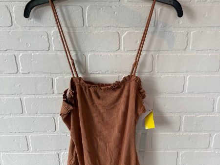 Bodysuit By Clothes Mentor In Tan, Size: M Online Sale