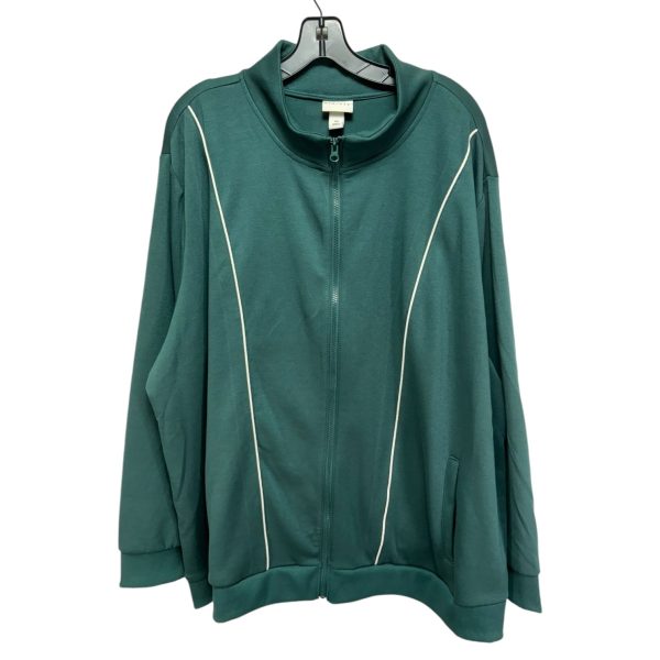 Athletic Jacket By Ava & Viv In Green, Size: 4x Fashion