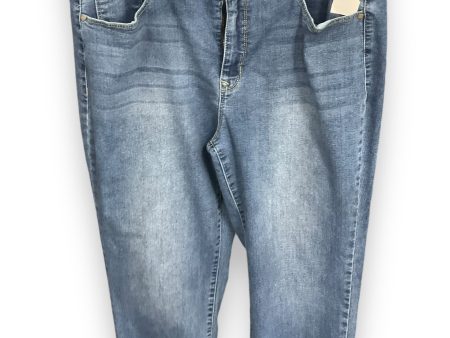 Jeans Cropped By Angels In Blue Denim, Size: 16 Fashion