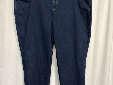 Jeans Straight By Gloria Vanderbilt In Blue Denim, Size: 24 For Sale