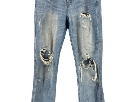 Jeans Straight By Gap In Blue Denim, Size: 26 For Discount