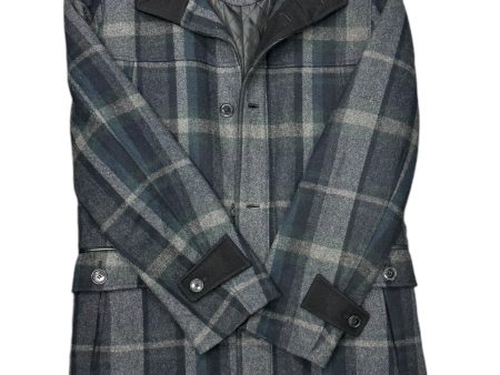 Coat Wool By Cole-haan In Plaid Pattern, Size: S Online Hot Sale