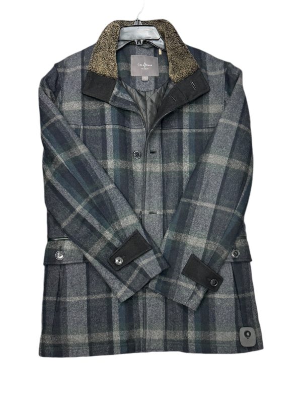 Coat Wool By Cole-haan In Plaid Pattern, Size: S Online Hot Sale