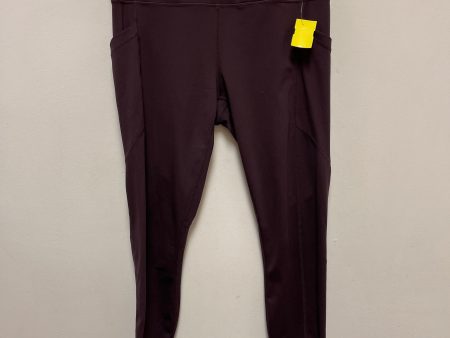 Athletic Pants By 90 Degrees By Reflex In Purple, Size: L Online