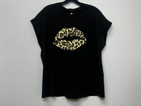 Top Short Sleeve By Clothes Mentor In Animal Print, Size: L Cheap