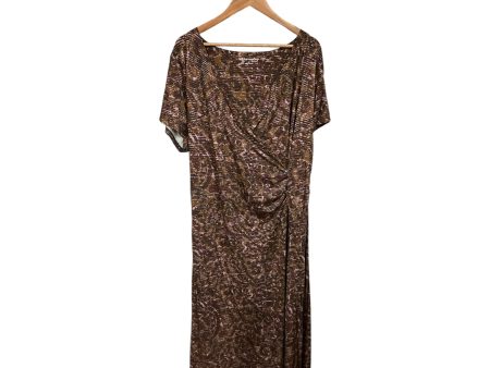 Dress Casual Maxi By Soft Surroundings In Brown, Size: 3x Hot on Sale