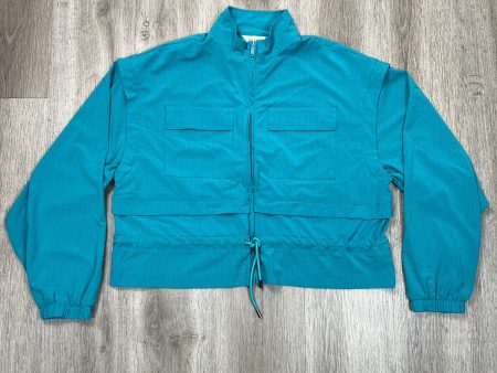 Athletic Jacket By RAE MODE In Teal, Size: L For Discount