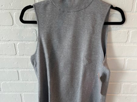 Top Sleeveless Basic By Nine West In Grey, Size: Xl Online Sale