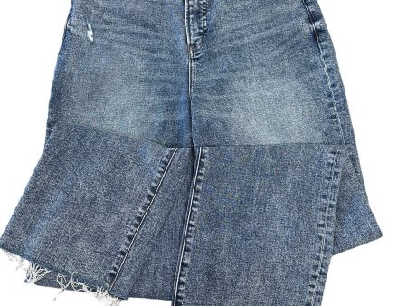 Jeans Straight By Express In Blue Denim, Size: 8 Hot on Sale