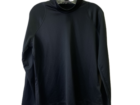 Athletic Top Long Sleeve Collar By Nike Apparel In Black, Size: L Discount