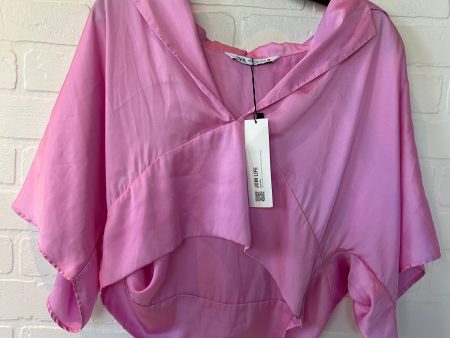 Top Short Sleeve By Zara In Pink, Size: Xl Online Hot Sale