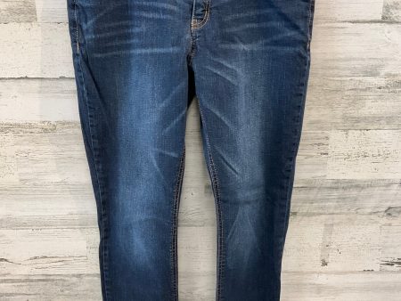 Jeans Straight By Liz Claiborne In Blue Denim, Size: 10 Online Sale