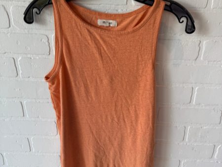 Top Sleeveless Basic By Madewell In Orange, Size: Xxs Online