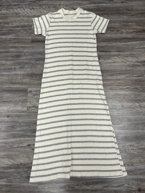 Dress Casual Maxi By Citizens Of Humanity In Grey & White, Size: S Cheap