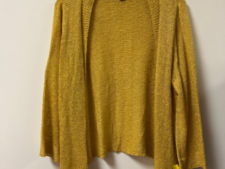 Cardigan By Clothes Mentor In Yellow, Size: 2x Cheap