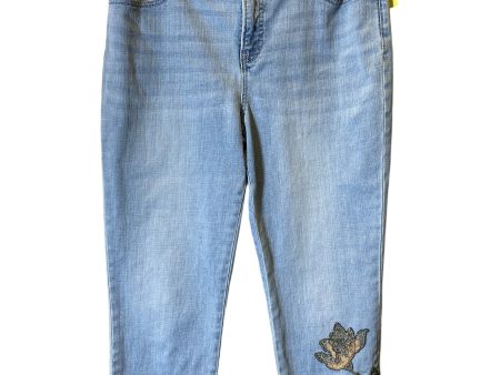 Jeans Cropped By Chicos In Blue Denim, Size: 8 Online Hot Sale