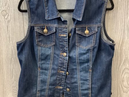 Vest Other By Baccini In Blue Denim, Size: L Discount