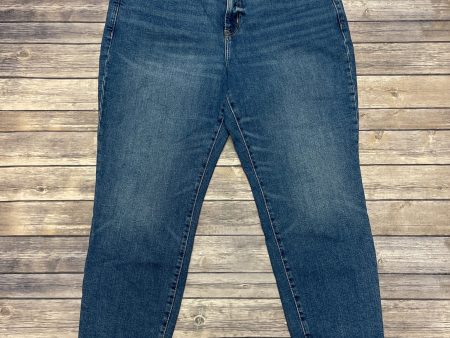 Jeans Straight By Old Navy In Blue Denim, Size: 16 Online now