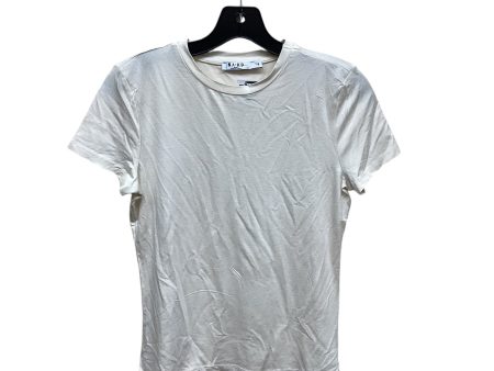 Top Short Sleeve By Clothes Mentor In Cream, Size: S For Discount