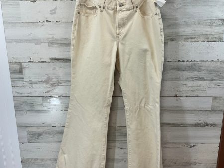 Jeans Boot Cut By Express In Cream, Size: 10 Hot on Sale