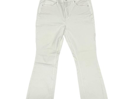 Jeans Flared By White House Black Market In White, Size:8 Online Hot Sale