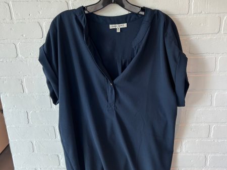 Top Short Sleeve By Clothes Mentor In Navy, Size: 1x For Cheap