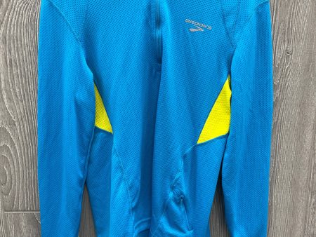 Athletic Top Long Sleeve Collar By Brooks In Blue, Size: S Sale