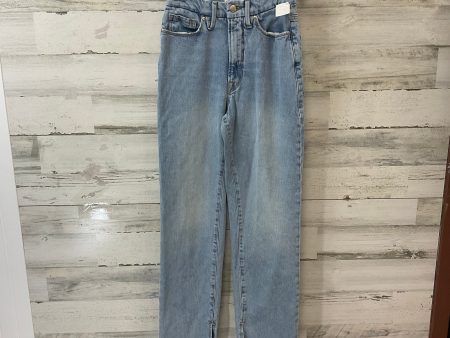 Jeans Straight By Good American In Blue Denim, Size: 2 Supply