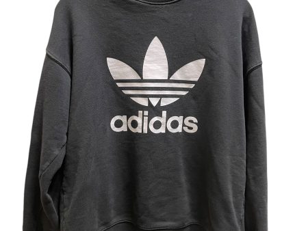 Athletic Sweatshirt Collar By Adidas In Black, Size: M Online Hot Sale