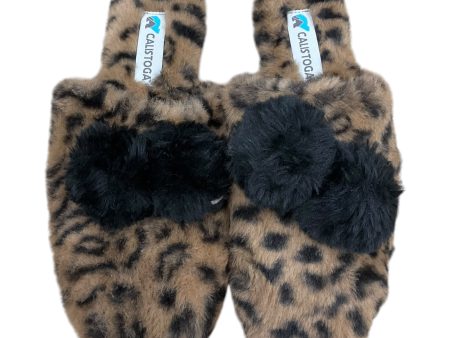 Slippers By Clothes Mentor In Animal Print, Size: 7 Online Sale