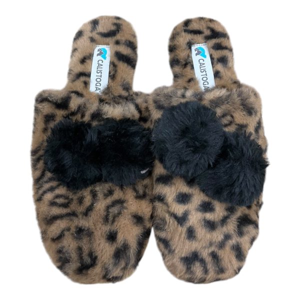 Slippers By Clothes Mentor In Animal Print, Size: 7 Online Sale