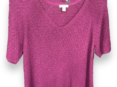 Sweater Short Sleeve By J Brand In Purple, Size: L Online