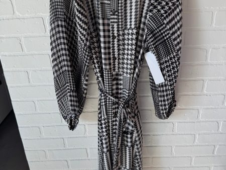 Dress Casual Midi By Ann Taylor In Black & White, Size: Xs For Cheap