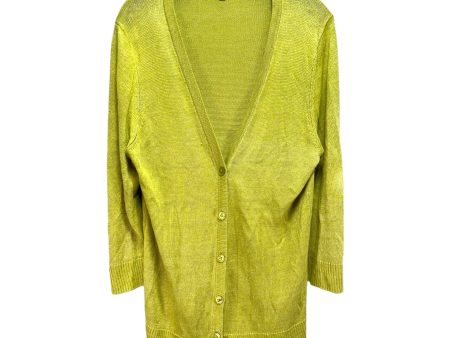 Sweater Cardigan By Talbots In Green, Size: Xl Cheap