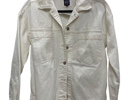 Jacket Denim By Gap In White Denim, Size: S Sale