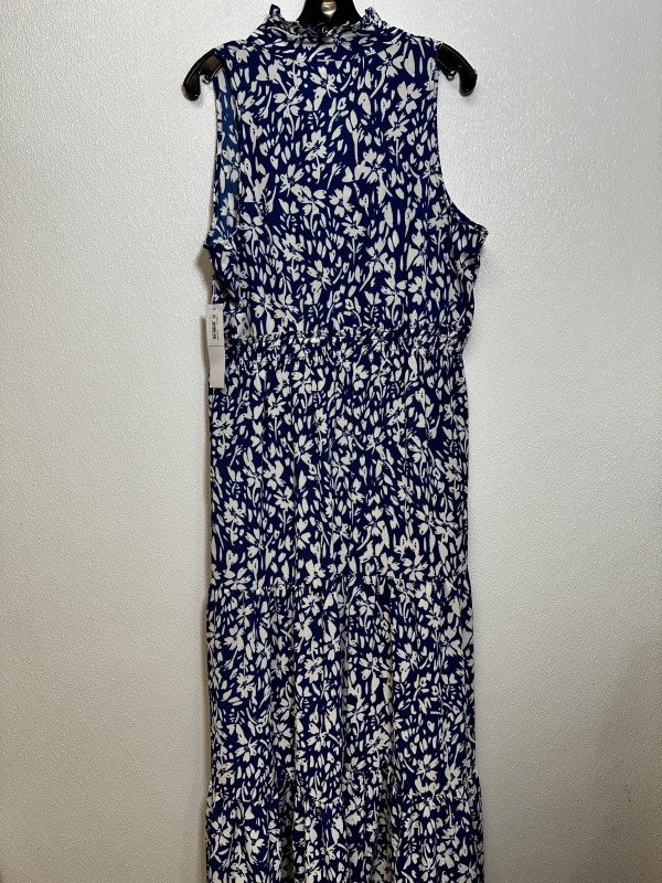 Dress Casual Maxi By London Times In Blue White, Size: 12 Fashion