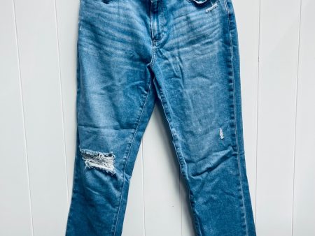 Jeans Straight By Paige In Blue Denim, Size: 6 on Sale