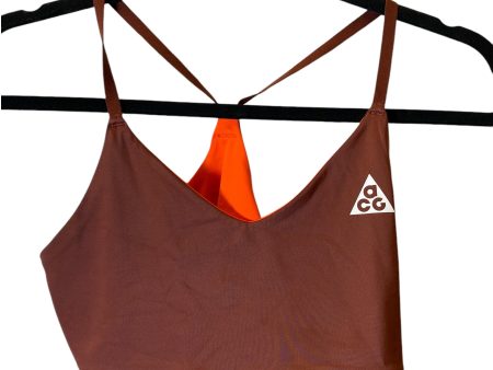 Athletic Bra By Cmc In Brown & Orange, Size: S Fashion