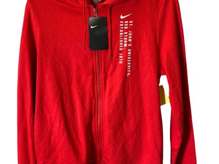 Athletic Jacket By Nike In Red, Size: M Online Hot Sale