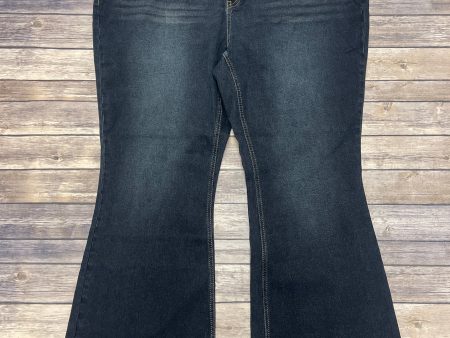 Jeans Boot Cut By Cme In Blue Denim, Size: 24w Online Hot Sale