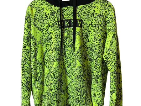 Athletic Sweatshirt Hoodie By Dkny In Chartreuse, Size: L For Sale