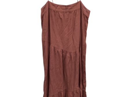 Dress Casual Maxi By Abercrombie And Fitch In Orange, Size: L For Discount