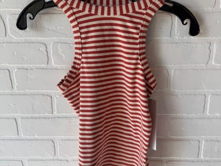 Tank Top By Maeve In Cream & Orange, Size: S For Sale