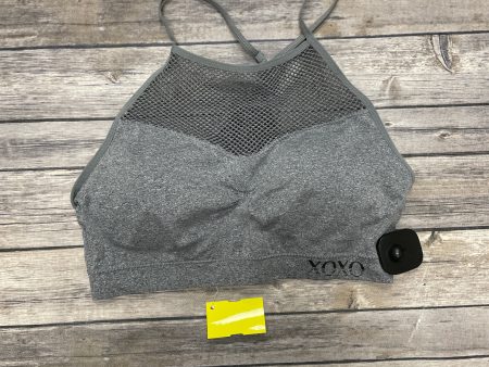 Athletic Bra By Xoxo In Grey, Size: Xl For Cheap