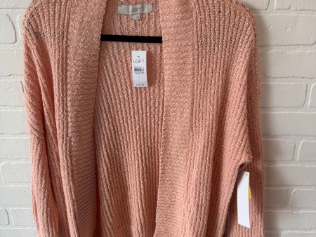 Sweater Cardigan By Loft In Peach, Size: L Sale